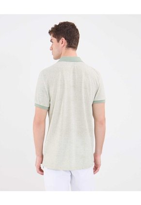 Polo Tejida Estampada  Para Hombre Verde Patprimo