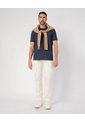 Polo Estampada Con Bolsillo En Lateral   Para Hombre Azul Patprimo de Patprimo