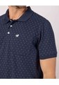 Polo Estampada Con Bolsillo En Lateral   Para Hombre Azul Patprimo de Patprimo