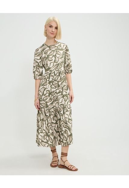 Vestido Para Mujer M/C Largo Color Verde Marca Patprimo #30171044
