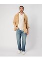 Polo Unicolor Con Bolsillo   Para Hombre Crema Patprimo de Patprimo
