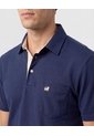 Polo Unicolor, Cuello Duro Con Bolsillo Y Silueta Regular Fit  Para Hombre Azul Patprimo de Patprimo