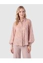 Camisa Manga Abullonada Estampada Mujer  Para Mujer Rosa Patprimo de Patprimo