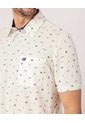 Polo Con Microestampado   Para Hombre Crema Patprimo de Patprimo