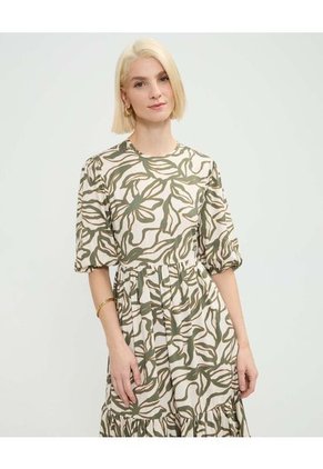 Vestido Largo  Para Mujer Verde Patprimo