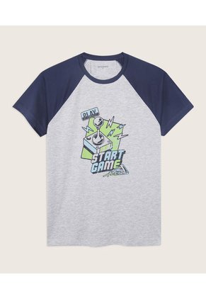 Pijama Para Niño M/C P/L Color Gris Marca Patprimo #63040044