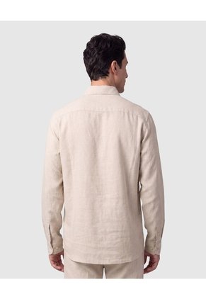 Guayabera Manga Larga Hombre Con Bordados  Para Hombre Beige Patprimo