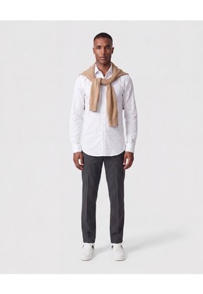 Camisa De Manga Larga Hombre  Para Hombre Blanco Patprimo