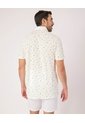Polo Con Microestampado   Para Hombre Crema Patprimo de Patprimo
