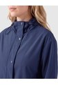 Chaqueta Cortavientos Con Capucha Para Mujer  Para Mujer Azul Patprimo de Patprimo