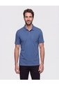 Polo Unicolor Con Bolsillo   Para Hombre Azul Patprimo de Patprimo
