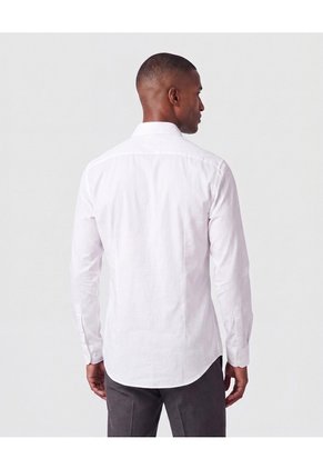 Camisa De Manga Larga Hombre  Para Hombre Blanco Patprimo