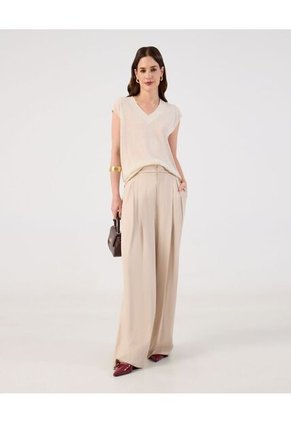 Chaleco  Para Mujer Tejido Color Beige Marca Patprimo #30250049