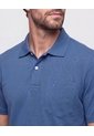Polo Unicolor Con Bolsillo   Para Hombre Azul Patprimo de Patprimo