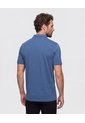 Polo Unicolor Con Bolsillo   Para Hombre Azul Patprimo de Patprimo