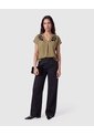 Blusa Con Detalles Bordados Para Mujer  Para Mujer Verde Patprimo de Patprimo