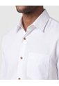 Camisa Manga Larga Con Bolsillo Para Hombre  Para Hombre Blanco Patprimo de Patprimo