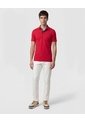 Polo Unicolor, Cuello Duro Con Bolsillo Y Silueta Regular Fit  Para Hombre Rojo Patprimo de Patprimo