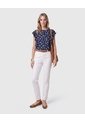 Blusa Con Volantes En Mangas Para Mujer  Para Mujer Azul Patprimo de Patprimo