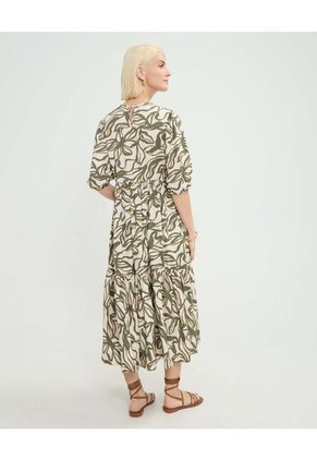 Vestido Largo  Para Mujer Verde Patprimo