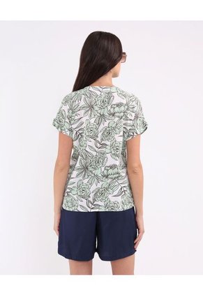 Blusa Para Mujer Manga Corta Color Verde  Marca Patprimo #30123348