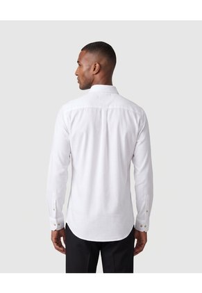 Camisa Manga Larga Con Bolsillo Para Hombre  Para Hombre Blanco Patprimo