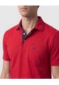 Polo Unicolor, Cuello Duro Con Bolsillo Y Silueta Regular Fit  Para Hombre Rojo Patprimo de Patprimo