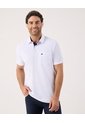 Polo Unicolor Con Bolsillo   Para Hombre Blanco Patprimo de Patprimo