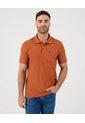 Polo Unicolor Con Bolsillo   Para Hombre Naranja Patprimo de Patprimo
