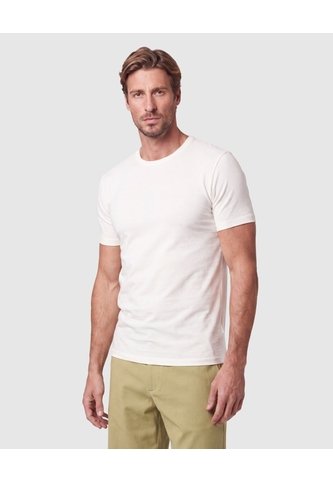 Camiseta Básica Cuello Redondo Hombre  Para Hombre Blanco Patprimo Patprimo