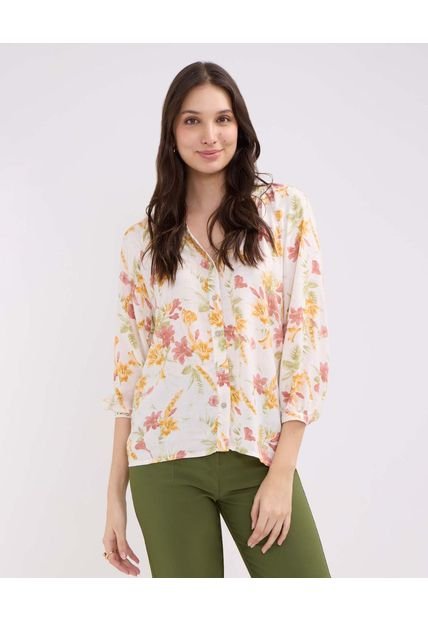 Blusa Para Mujer Manga 3/4 Color Crema Marca Patprimo #30123343