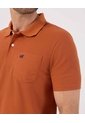 Polo Unicolor Con Bolsillo   Para Hombre Naranja Patprimo de Patprimo