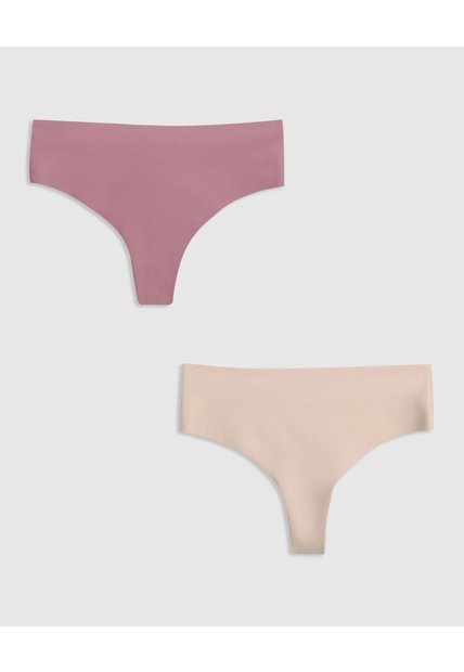 Pack X2 Tanga Mujer Invisible   Para Mujer Surtido Patprimo