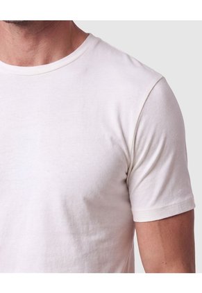 Camiseta Básica Cuello Redondo Hombre  Para Hombre Blanco Patprimo