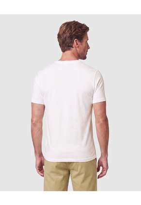 Camiseta Básica Cuello Redondo Hombre  Para Hombre Blanco Patprimo