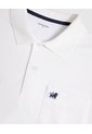 Polo Unicolor Con Bolsillo   Para Hombre Blanco Patprimo de Patprimo
