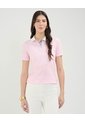 Polo Estampado Botánico  Para Mujer Rosa Patprimo de Patprimo