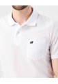 Polo Unicolor Con Bolsillo   Para Hombre Blanco Patprimo de Patprimo