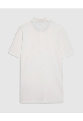 Polo Unicolor Con Bolsillo Para Hombre Blanco Patprimo