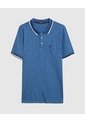 Polo Tejida Estampada  Para Hombre Azul Patprimo de Patprimo