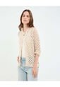 Saco Para Mujer Cuello Redondo Color Beige Marca Patprimo #30330628 de Patprimo