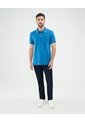 Polo Tejida Estampada  Para Hombre Azul Patprimo de Patprimo