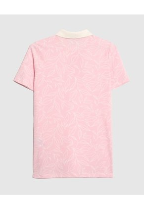 Polo Estampado Botánico Para Mujer Rosa Patprimo