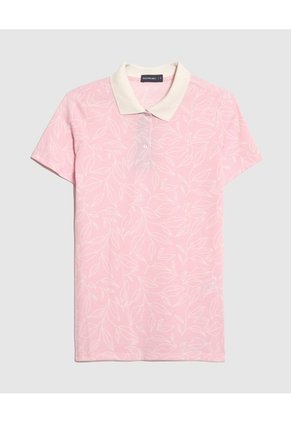 Polo Estampado Botánico Para Mujer Rosa Patprimo