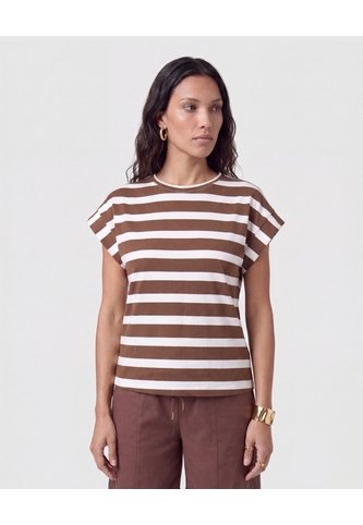 Camiseta Cuello Redondo Manga Corta Mujer  Para Mujer Café Patprimo Patprimo