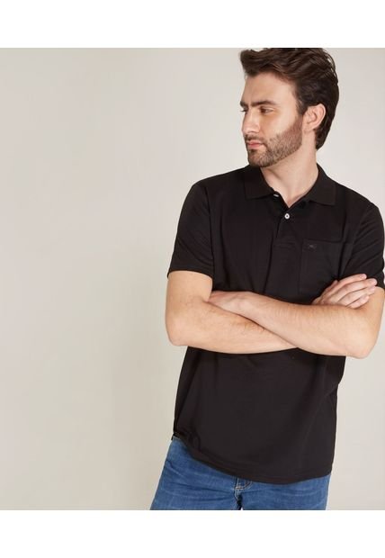 Polo Para Hombre Cuello Tejido Con Bolsillo Color Negro Marca Patprimo #44111313