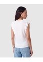 Camiseta Sin Mangas Texturizada Mujer  Para Mujer Blanco Patprimo de Patprimo