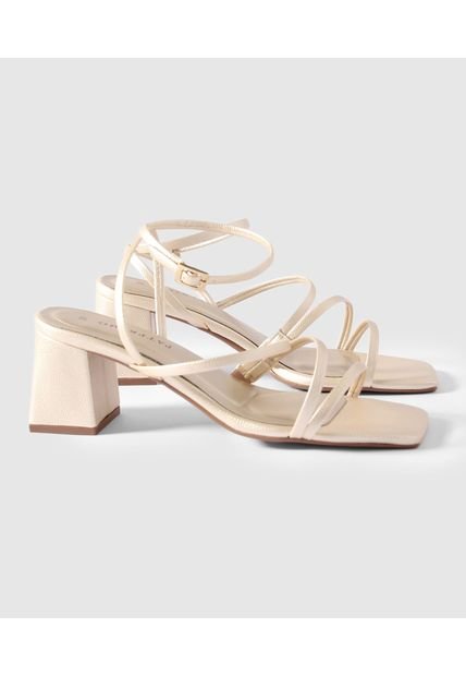 Sandalias Para Mujer  Color Dorado Marca Patprimo #30690063