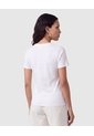 Camiseta Cuello Redondo Manga Corta Mujer  Para Mujer Blanco Patprimo de Patprimo