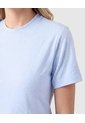 Camiseta Con Textura Para Mujer  Para Mujer Azul Patprimo de Patprimo